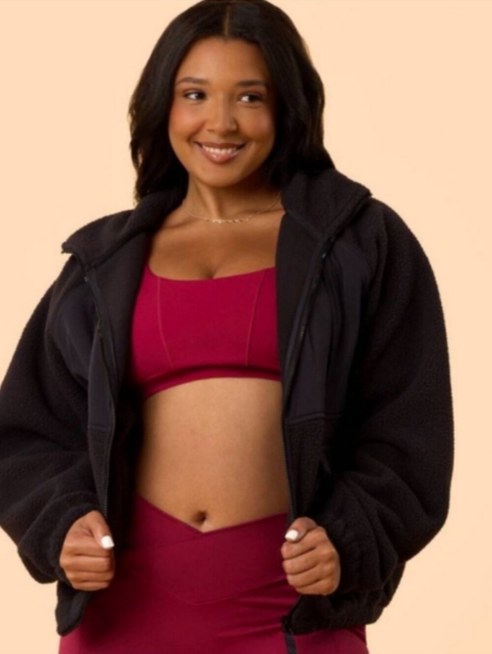 Blogilates Women's Bonfire Fleece Jacket Size XL